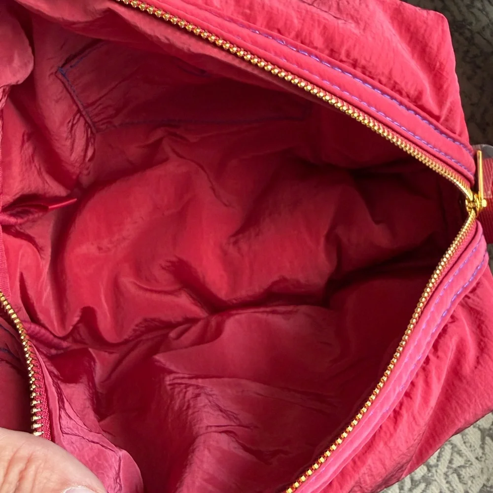 Burberry fuchsia makeup or cosmetics pouch